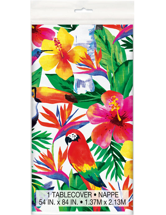 Nappe en plastique Palm Tropical Luau 137 x 213 cm