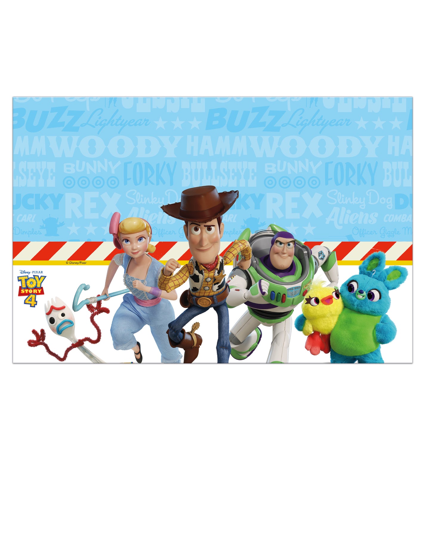 Toy Story műanyag asztali edények 4 120 x 180 cm
