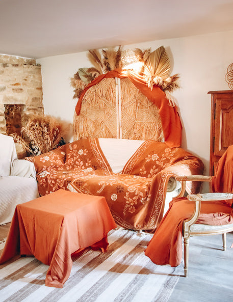 Terracotta pamut géztabletta 130 x 240 cm