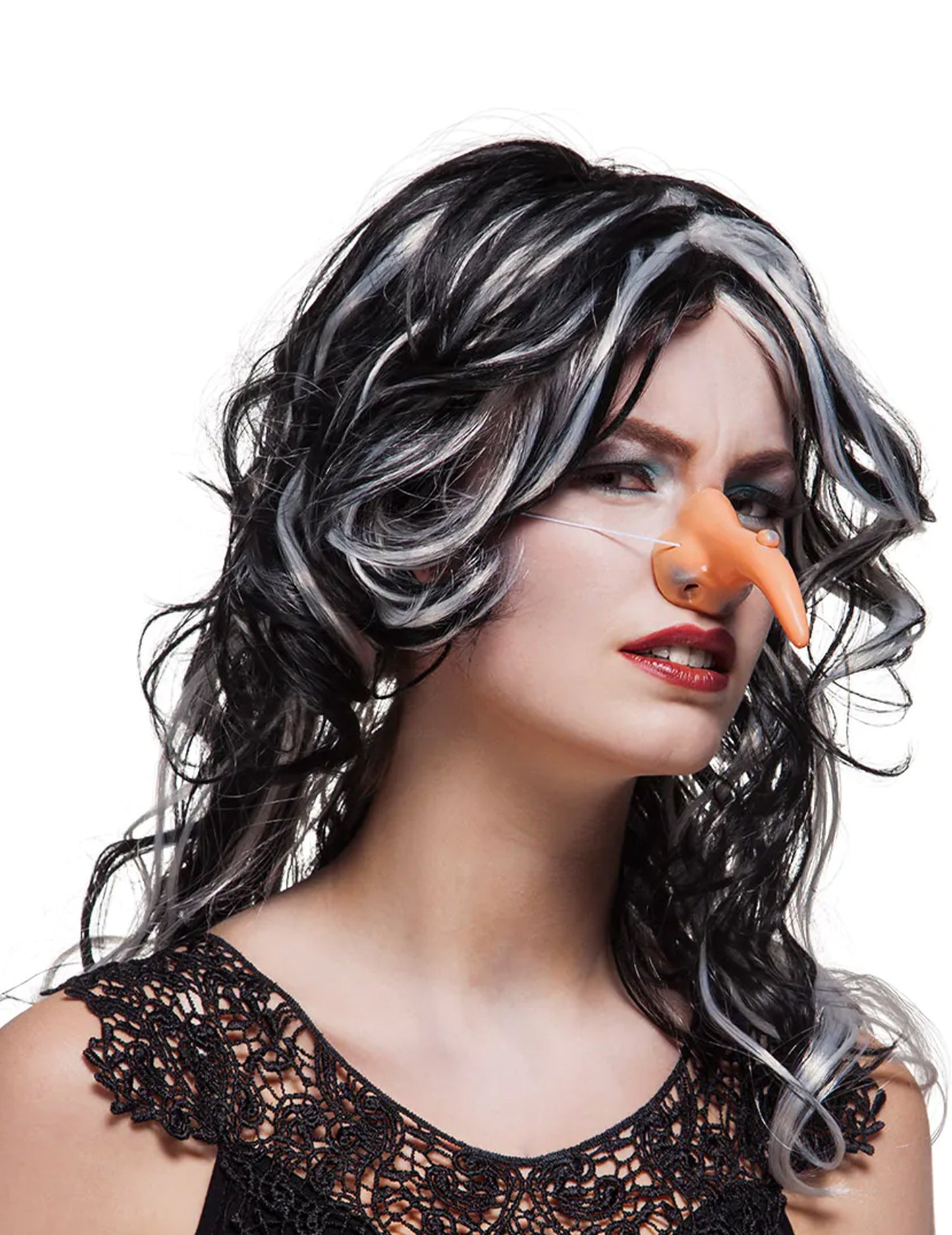 Beige felnőtt boszorkány orr, szemölccsel