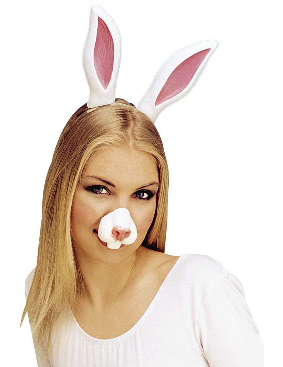 Áttekintés a felnőtt nyúl orrával és füleivel