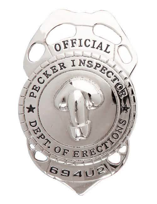 ezüst rendőrségi badge felnőttnek, pajkos