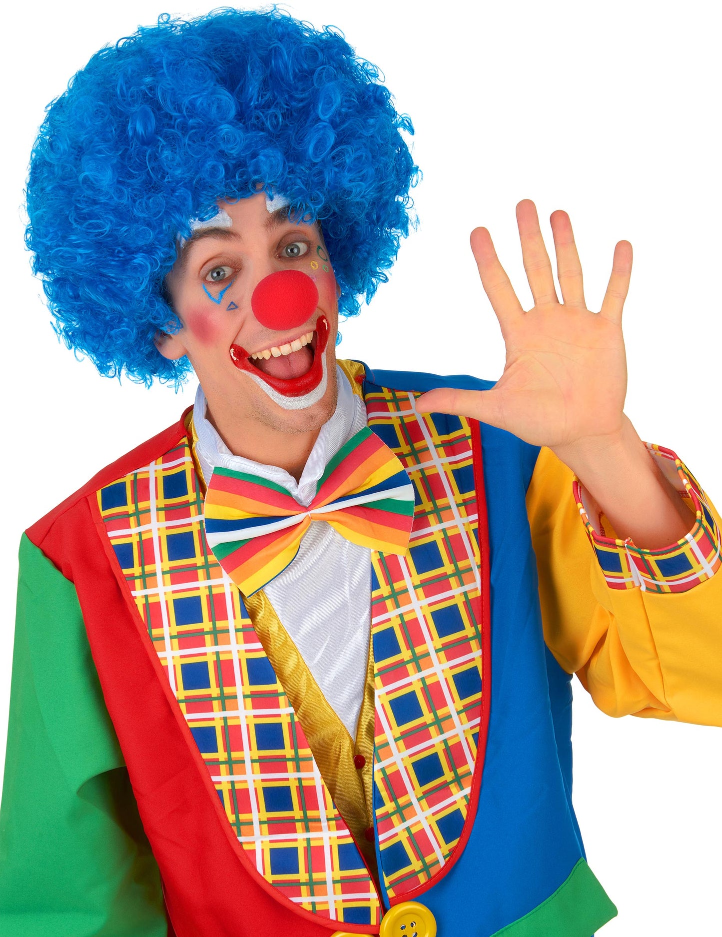 Felnőtt kényelem kék bohóc paróka