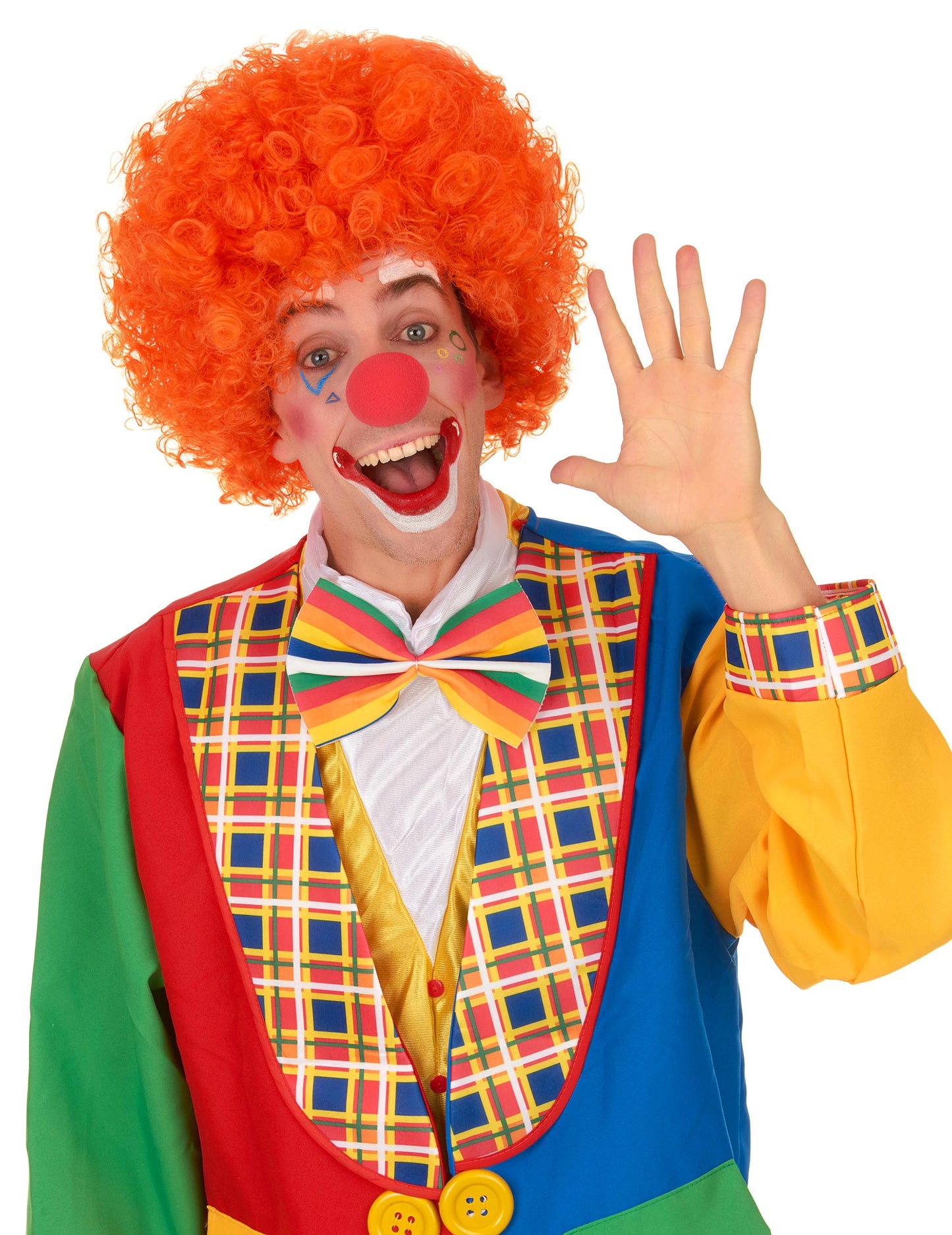 Narancssárga felnőtt kényelem bohóc paróka