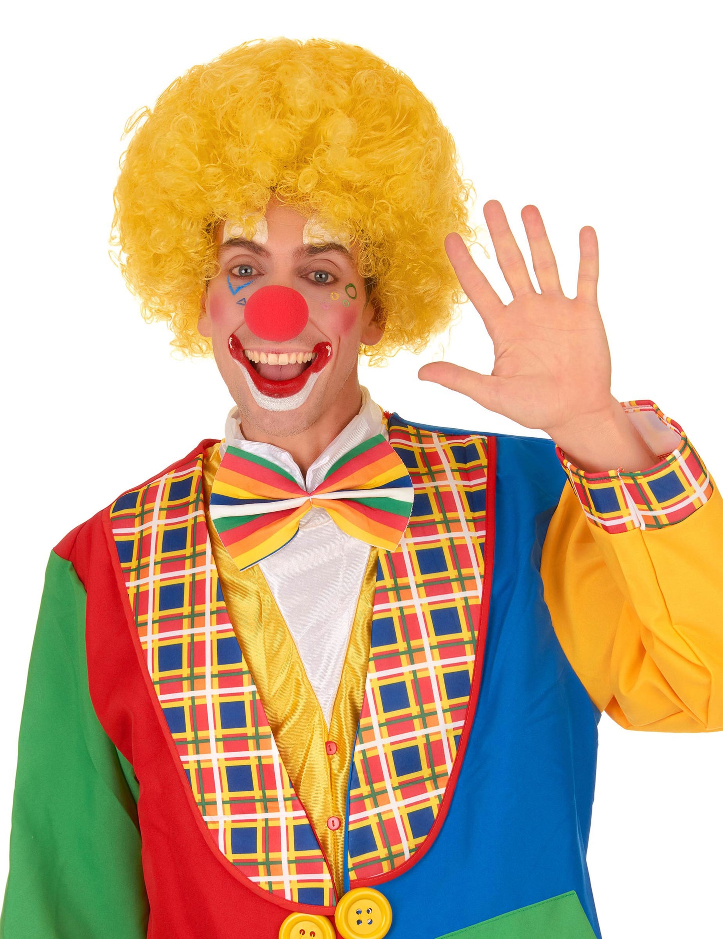 Felnőtt kényelem sárga bohóc paróka