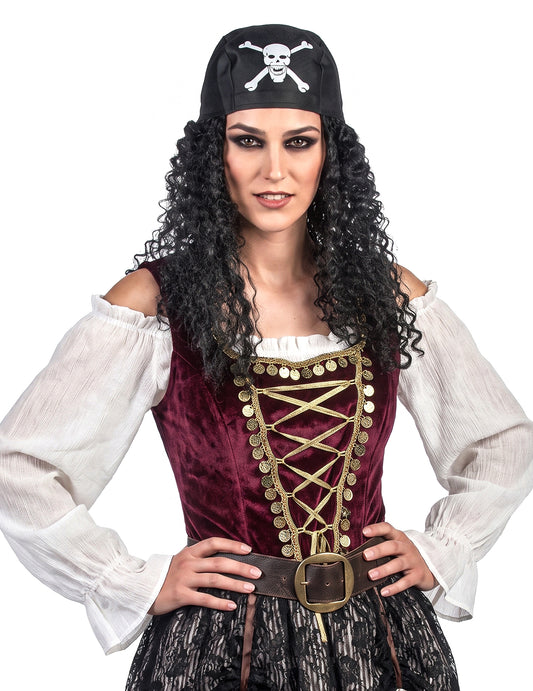 Felnőtt bandana kalóz paróka