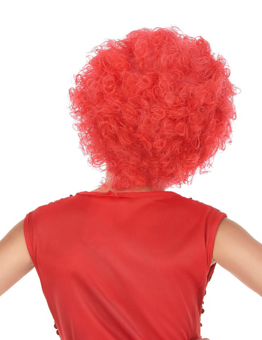 Vue de dos de la perruque disco pour enfant