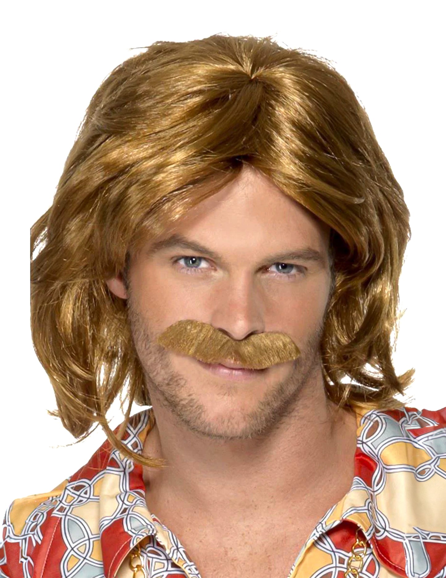 Férfi retro paróka és bajusz