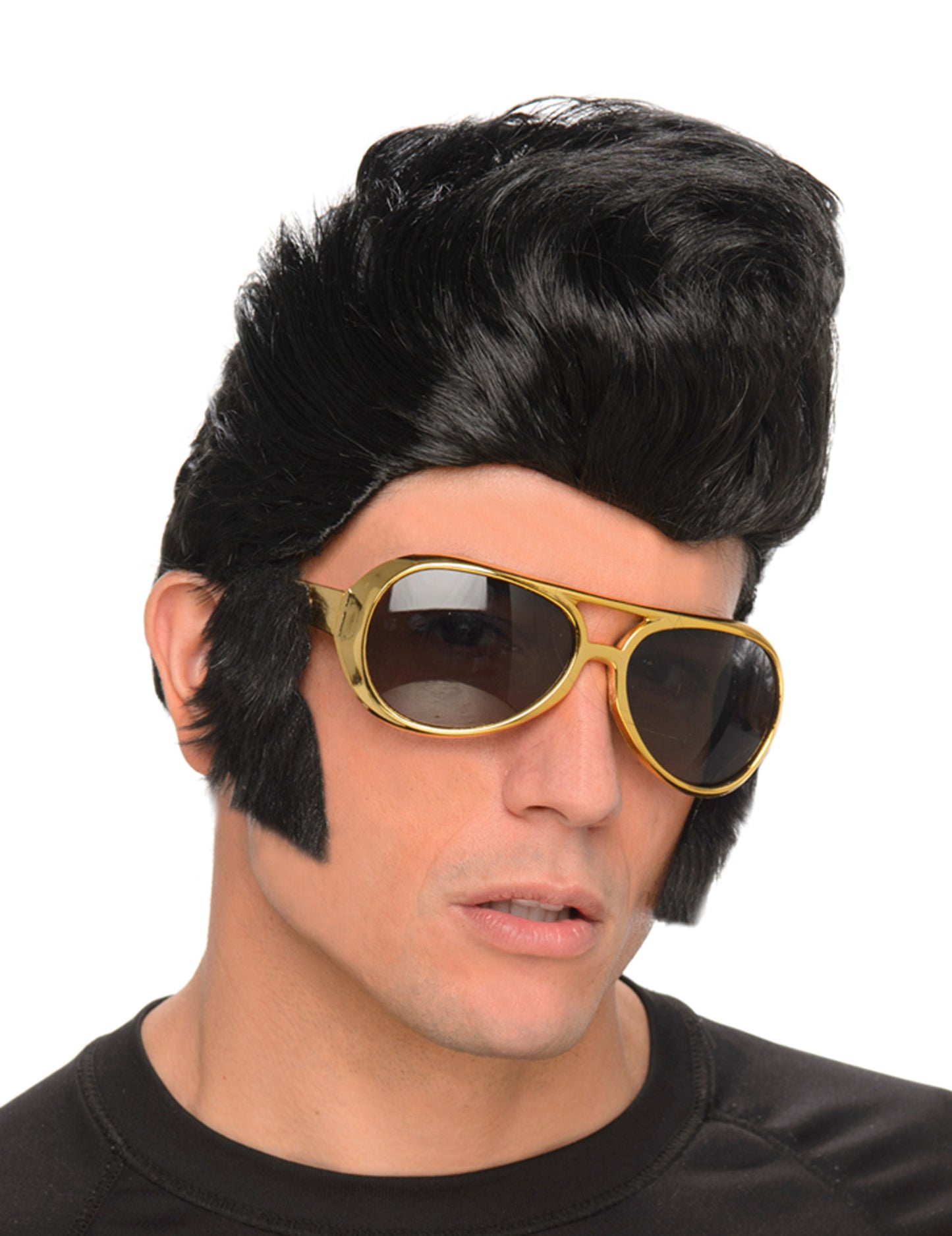 Férfi rocker paróka szemüveggel