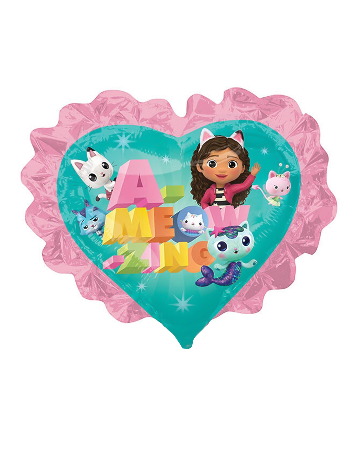 Kis alumínium szívgömb és a Magic House 22 cm