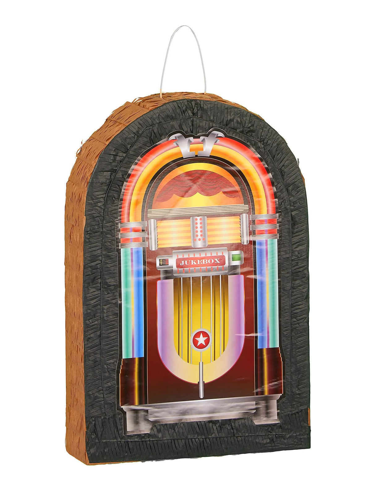 Piñata jukebox sokszínű és fekete bulihoz