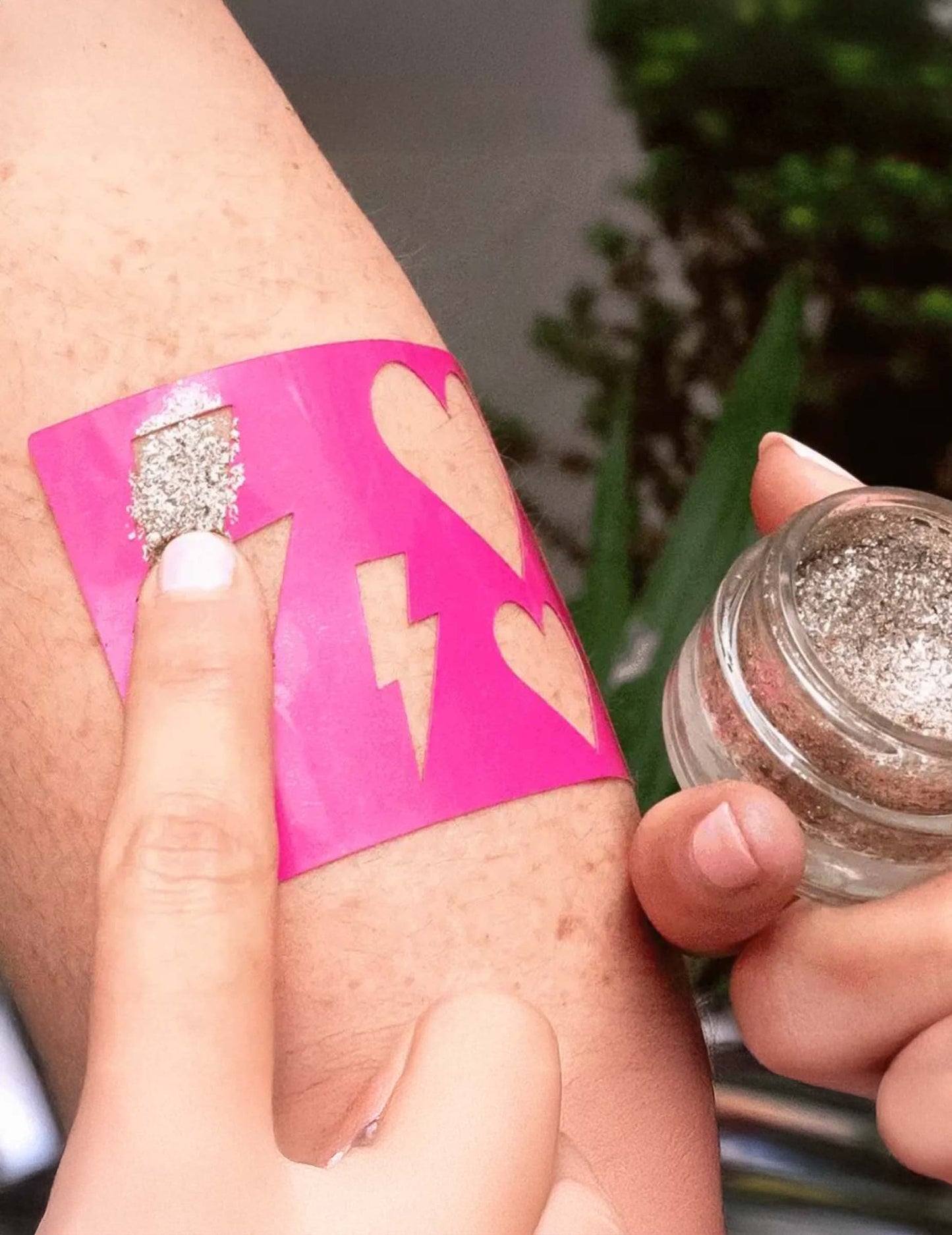 Újrafelhasználható flash újrafelhasználható smink sablon és szív