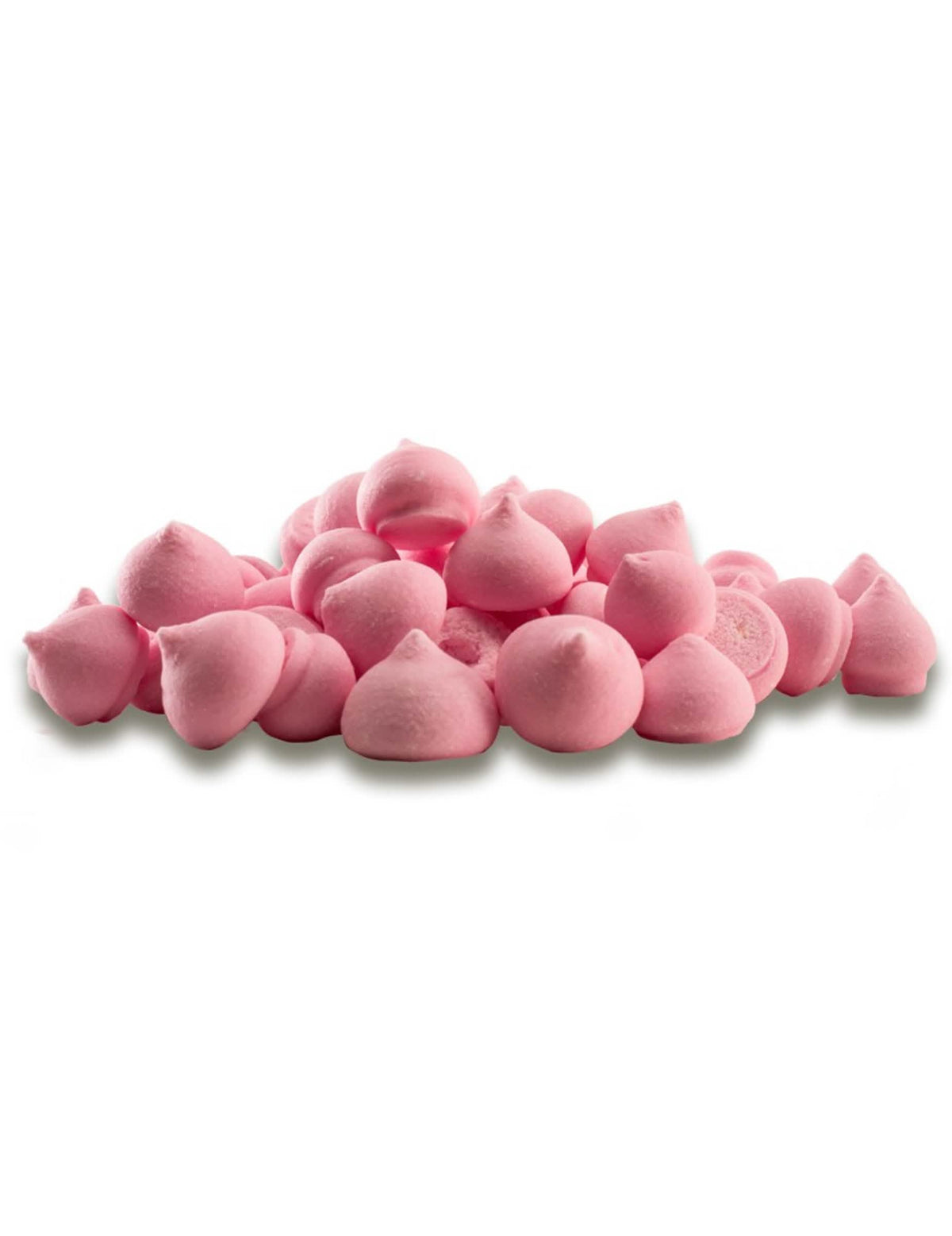 Kis cukormeringue rózsaszín tortadekorációként