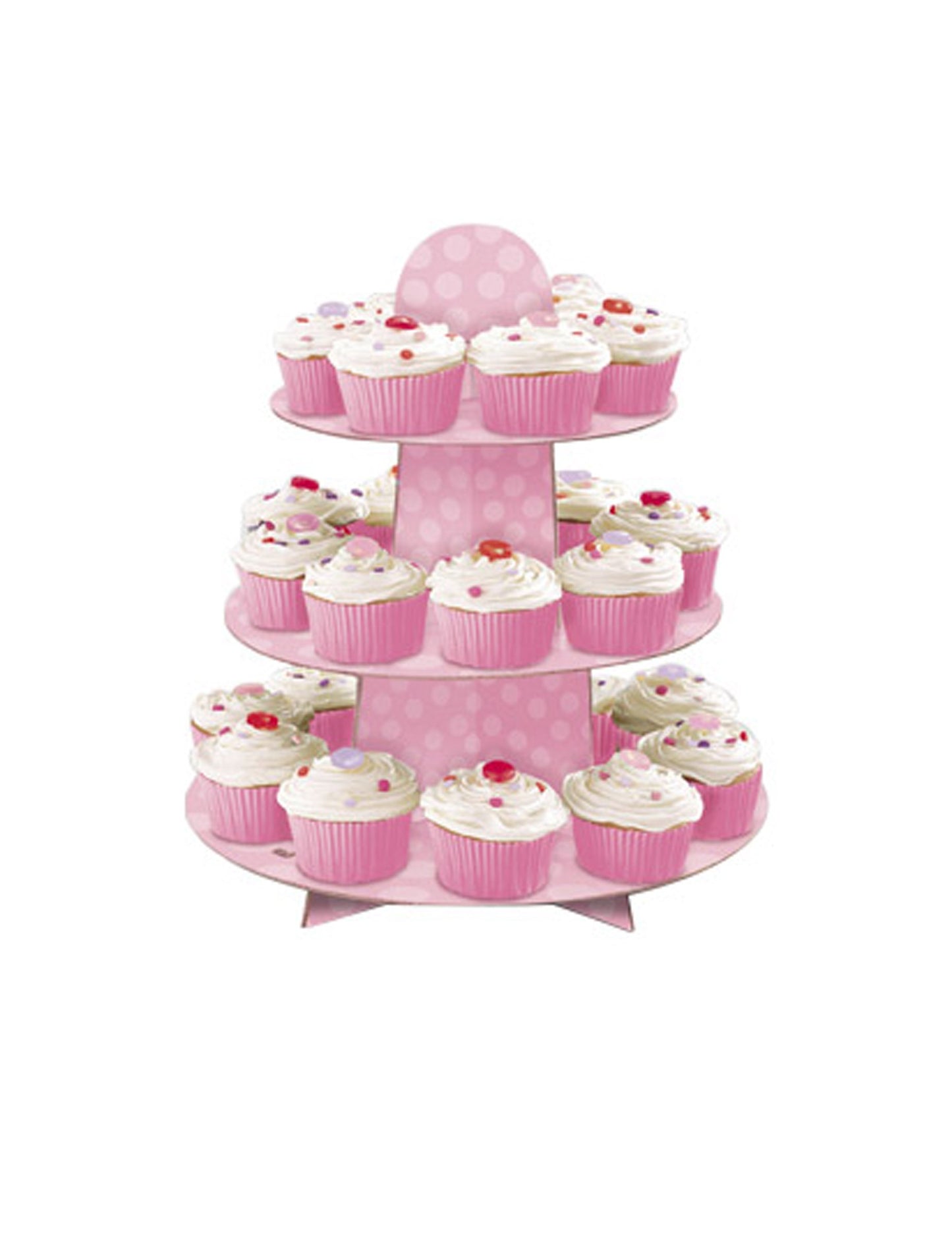 34 cm 34 cm rózsaszín cupcake kijelző