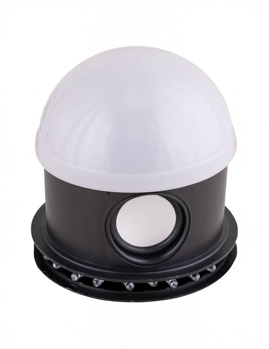 Vue de profil montrant le haut-parleur du projecteur Halloween