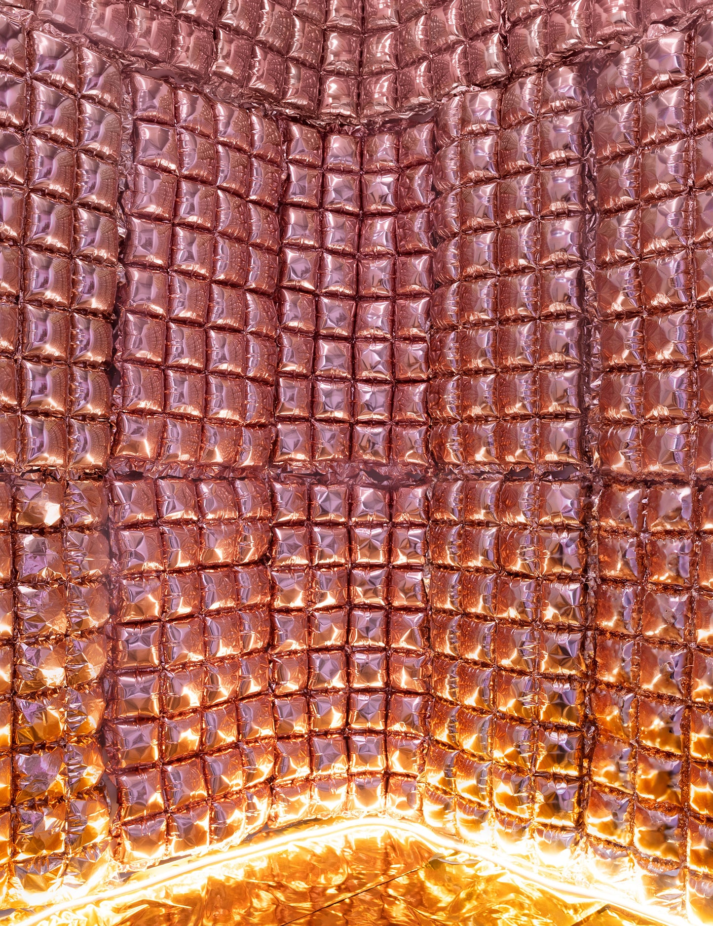 Rózsarany léggömbfüggöny 55 x 110 cm