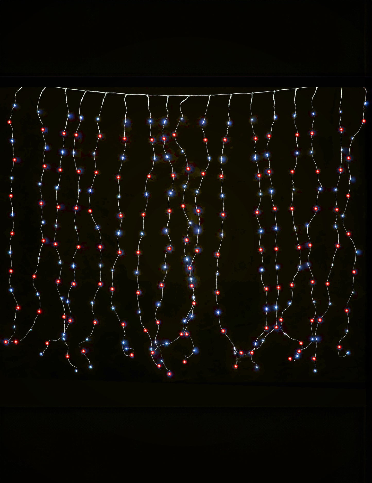 Többszínű fényfüggöny 1,7 x 0,5 m 90 LED