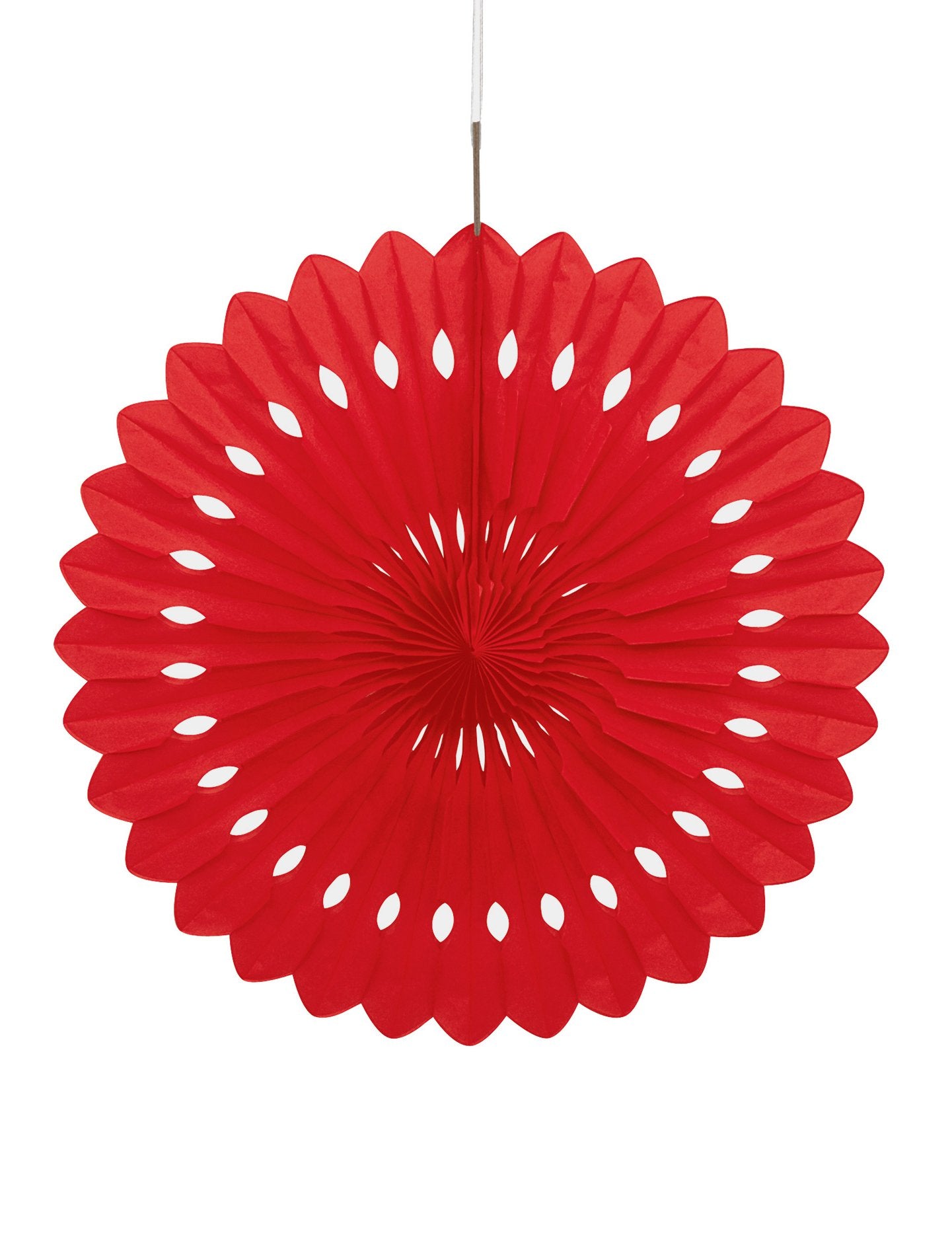 Rosace à suspendre rouge ajourée