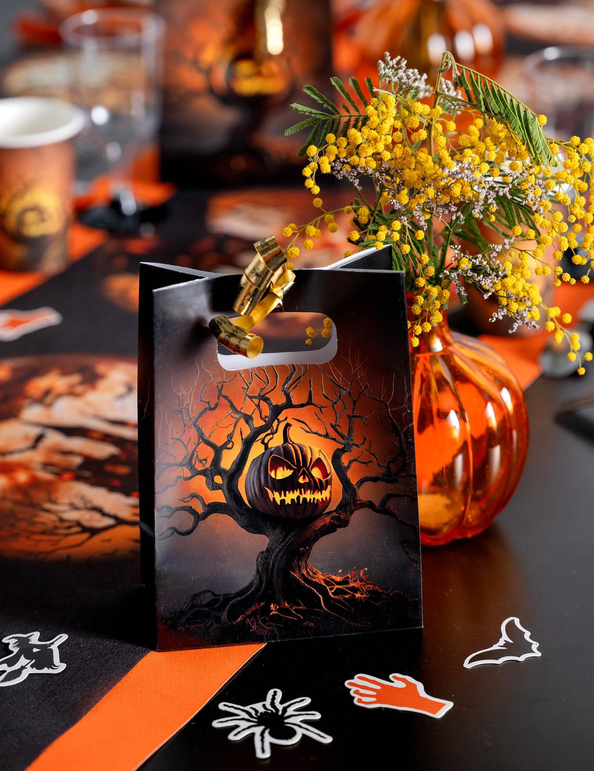 Halloween szalag arany 10 mm x 25 m