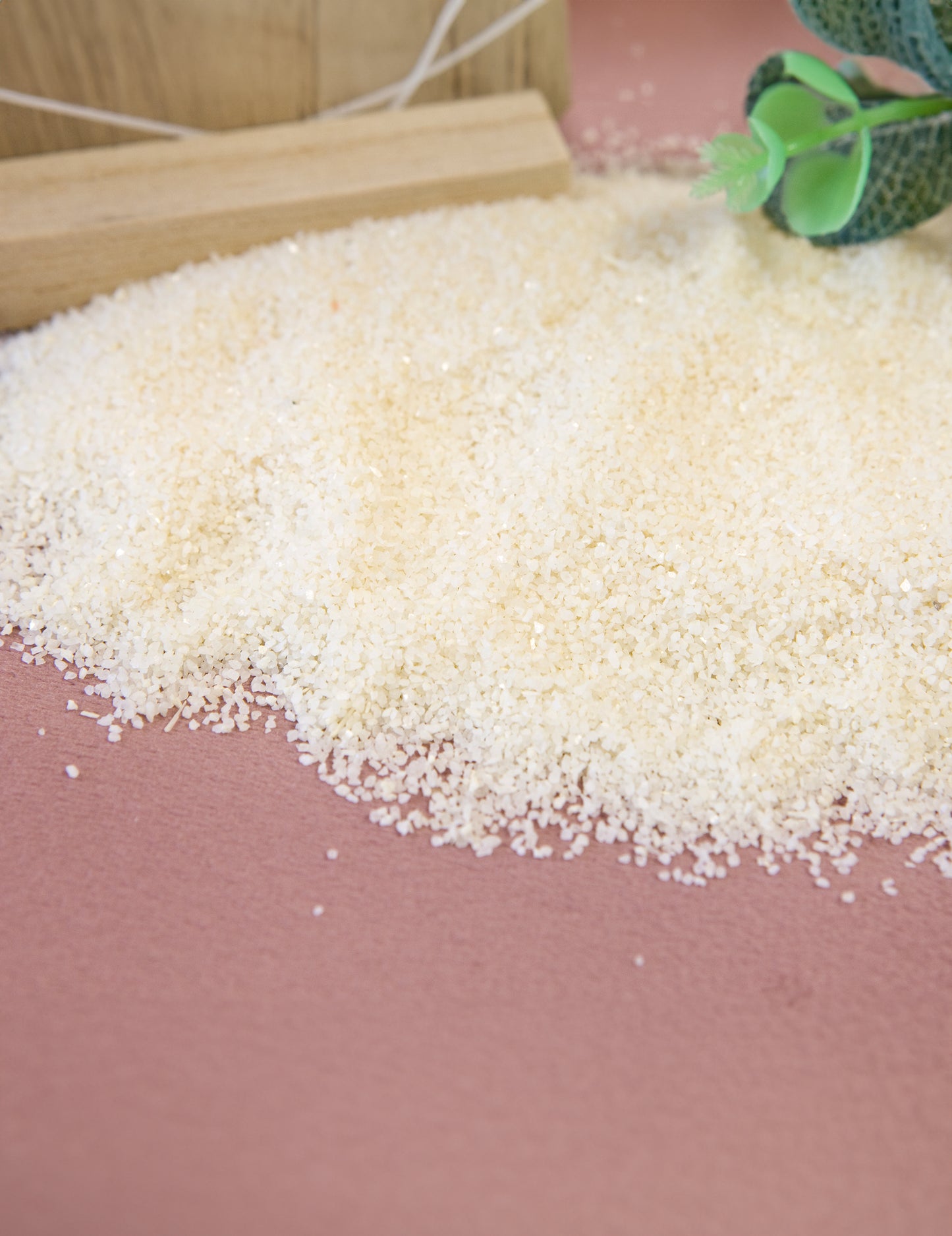 Természetes színes homok 400g elefántcsontfehér