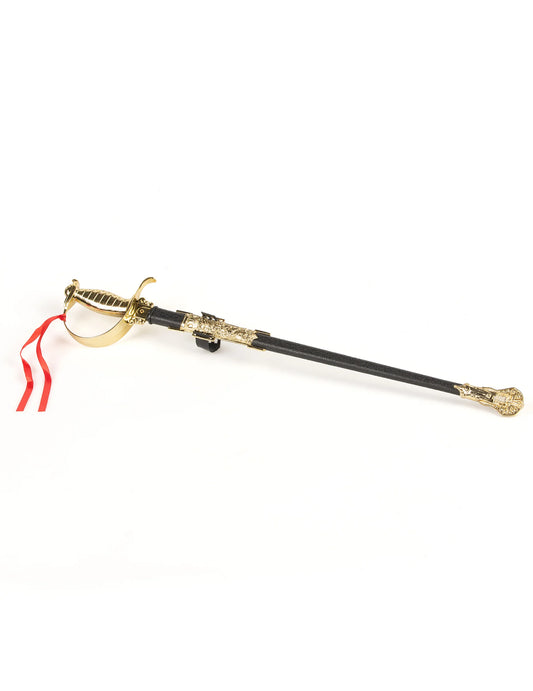 Vue de profil avec son fourreau du sabre républicain pour adulte