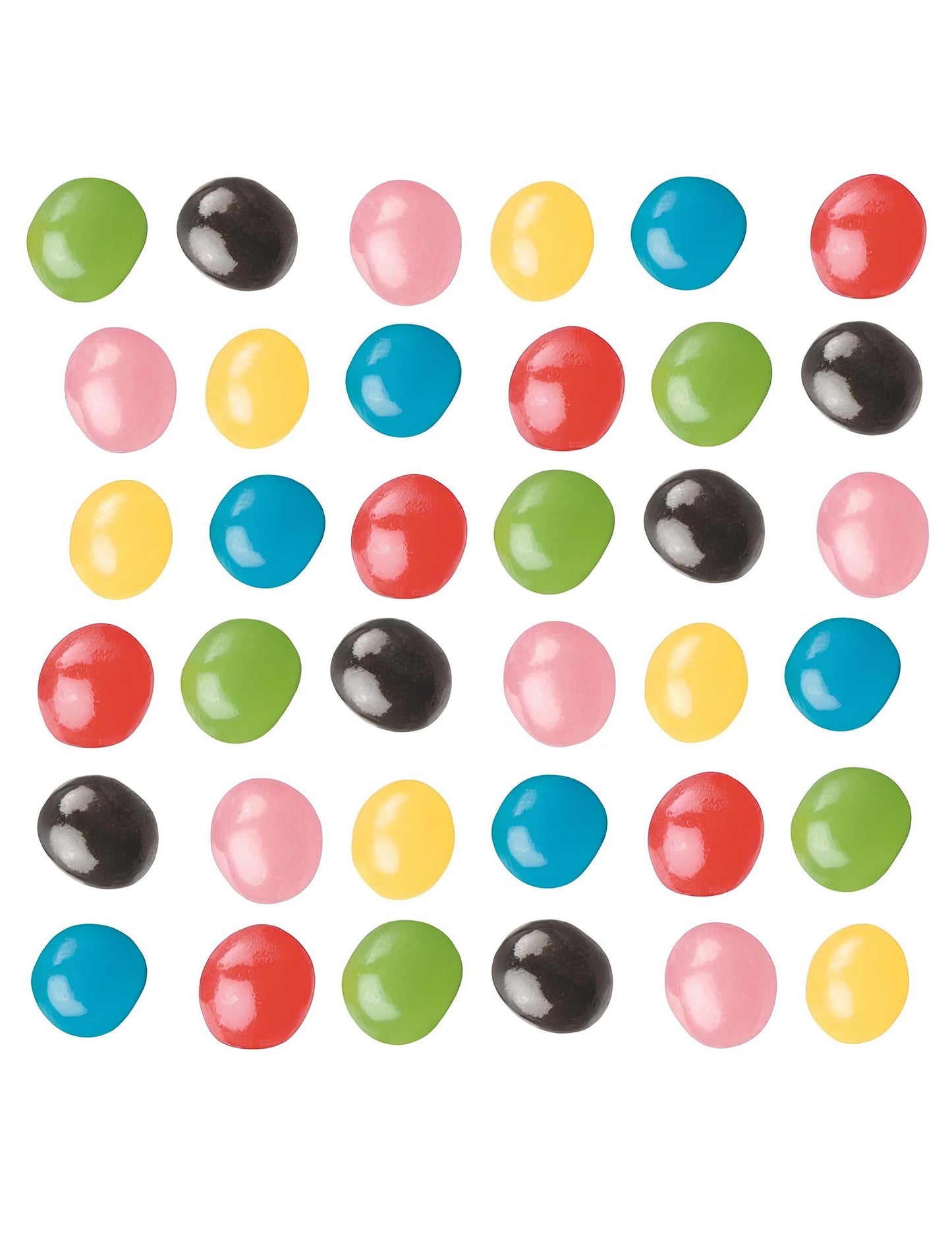 A Dragibus Haribo cukorkás zacskó színes cukorkáinak részletei a bulira