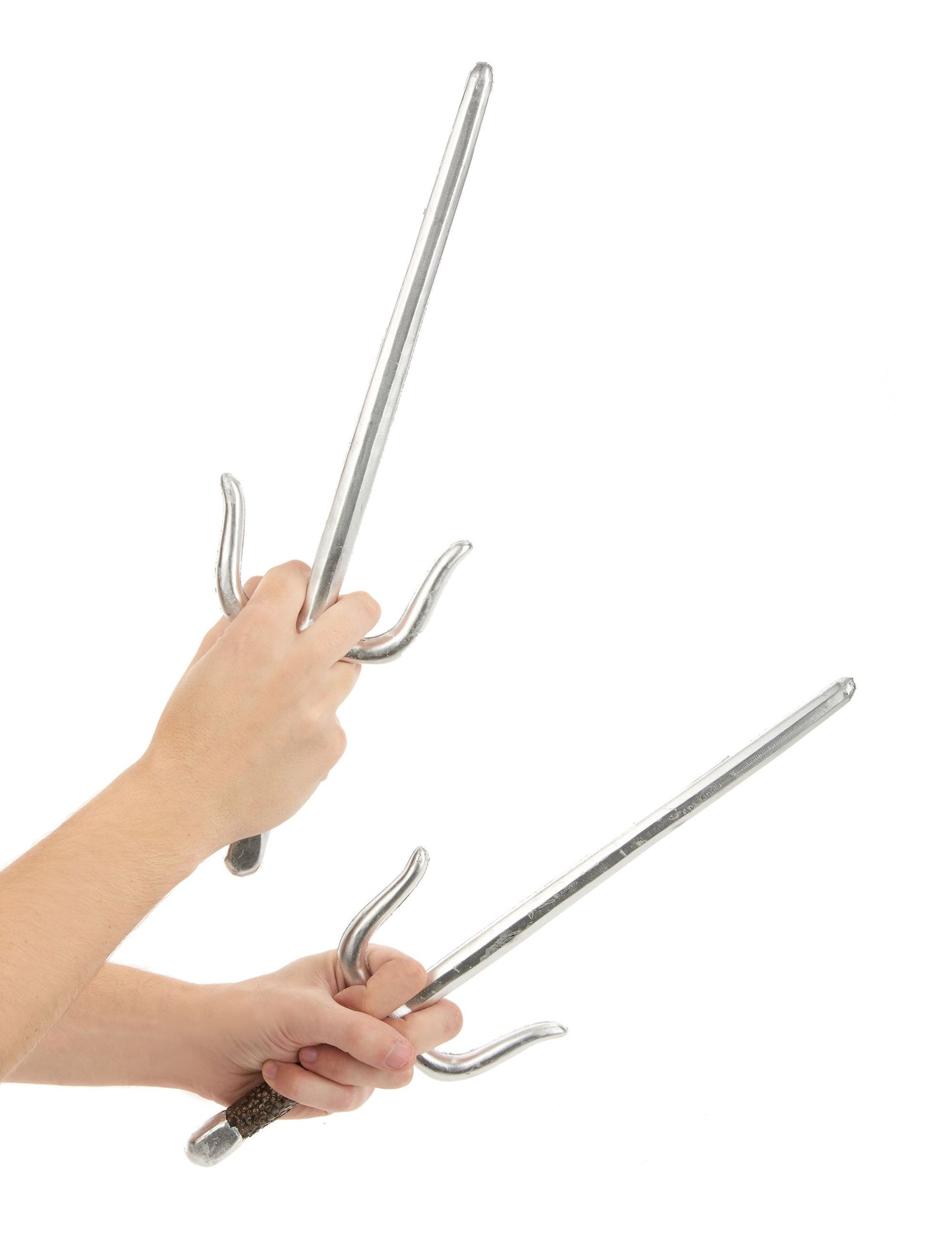 Felnőtt műanyag ninja sai helyzetbe állítása