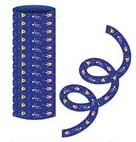 SpongyaBob™ kék szerpentinek, 9 darabos csomag