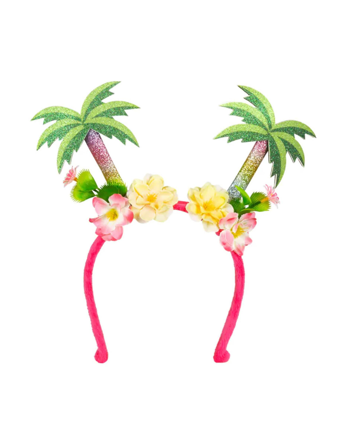 Elölnézet a hawaii pálmafás fejpántról