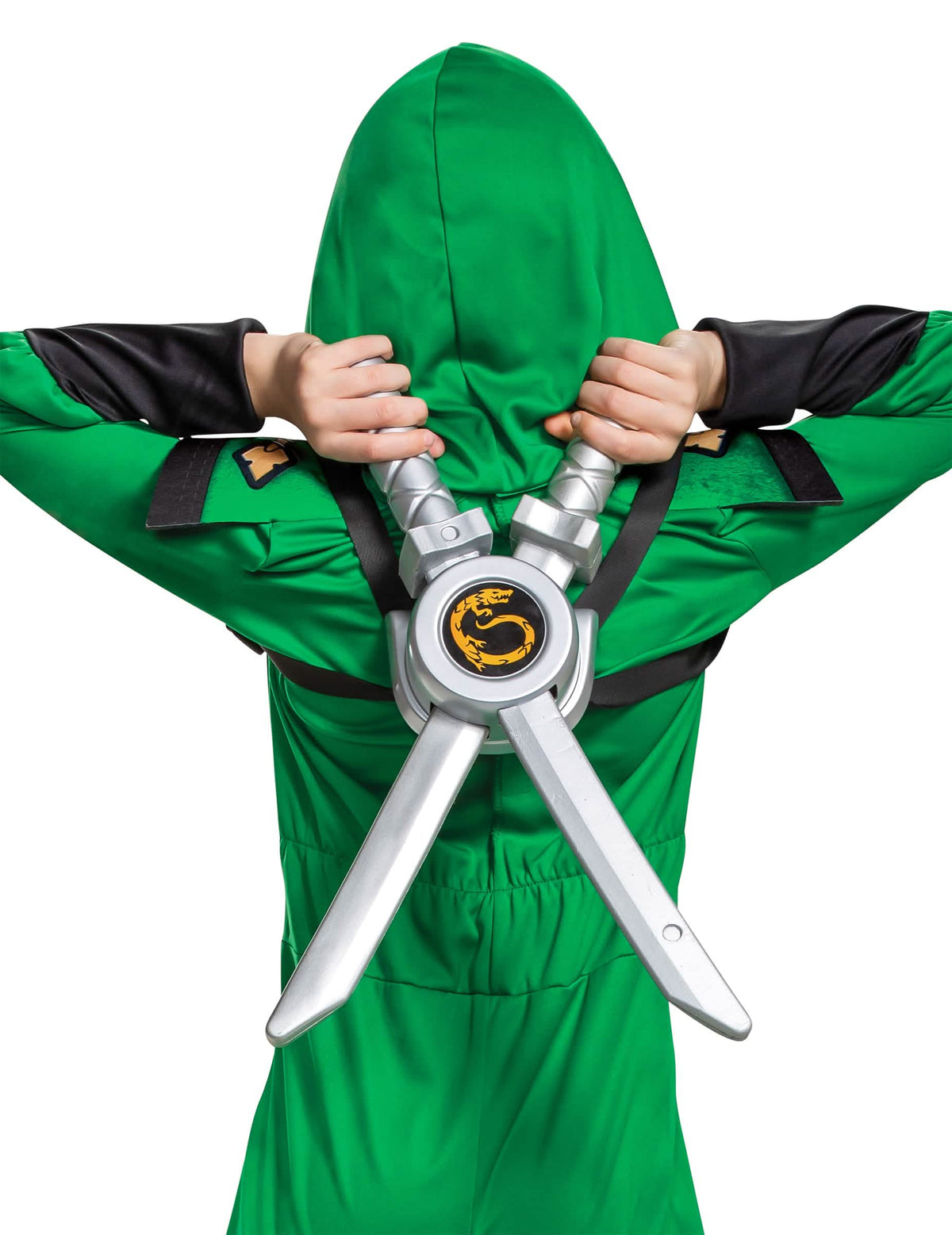 A gyermekeknek szánt Ninjago™ kardkészlet hátsó rögzítőrendszerének részlete