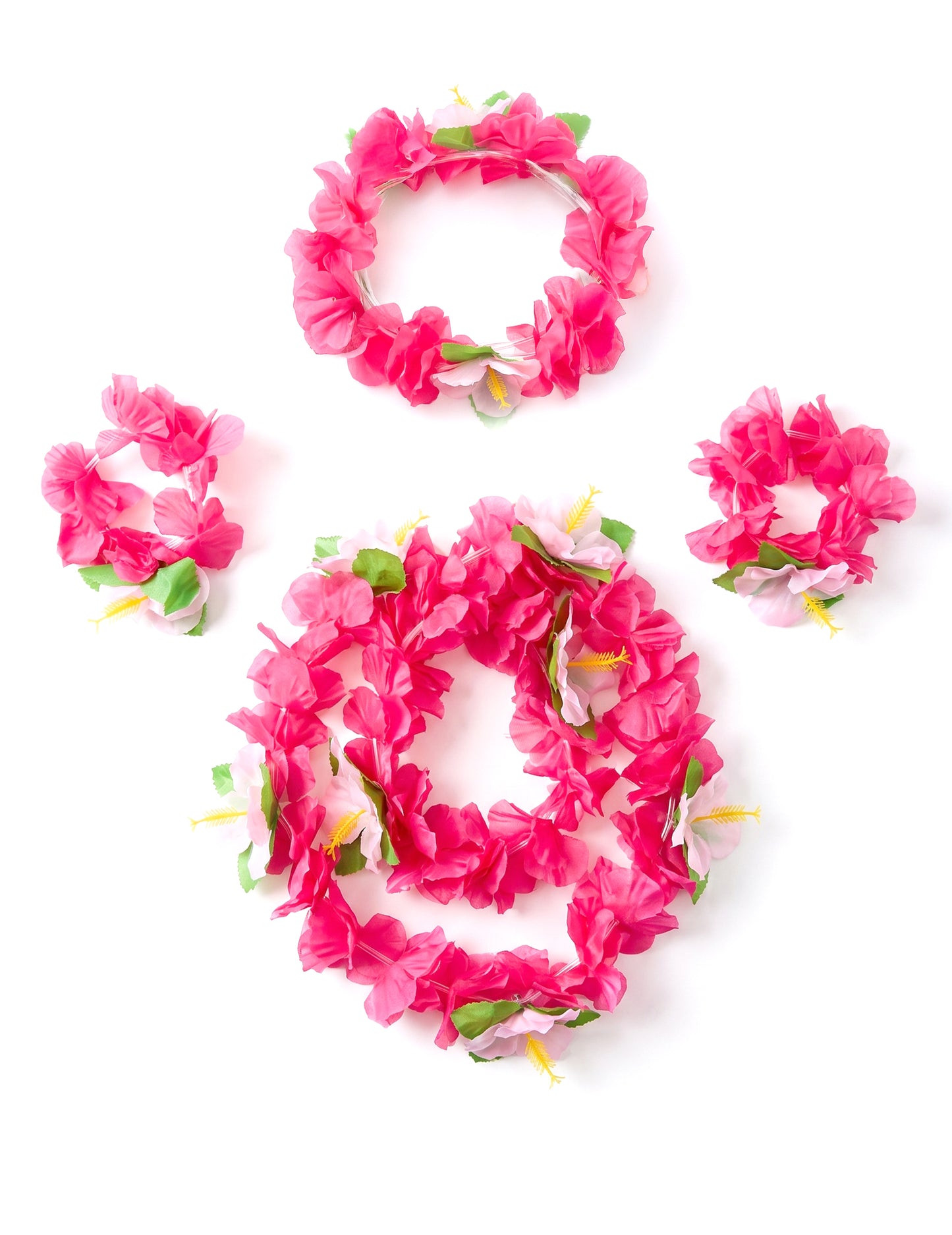 Set Hawaï rose adulte