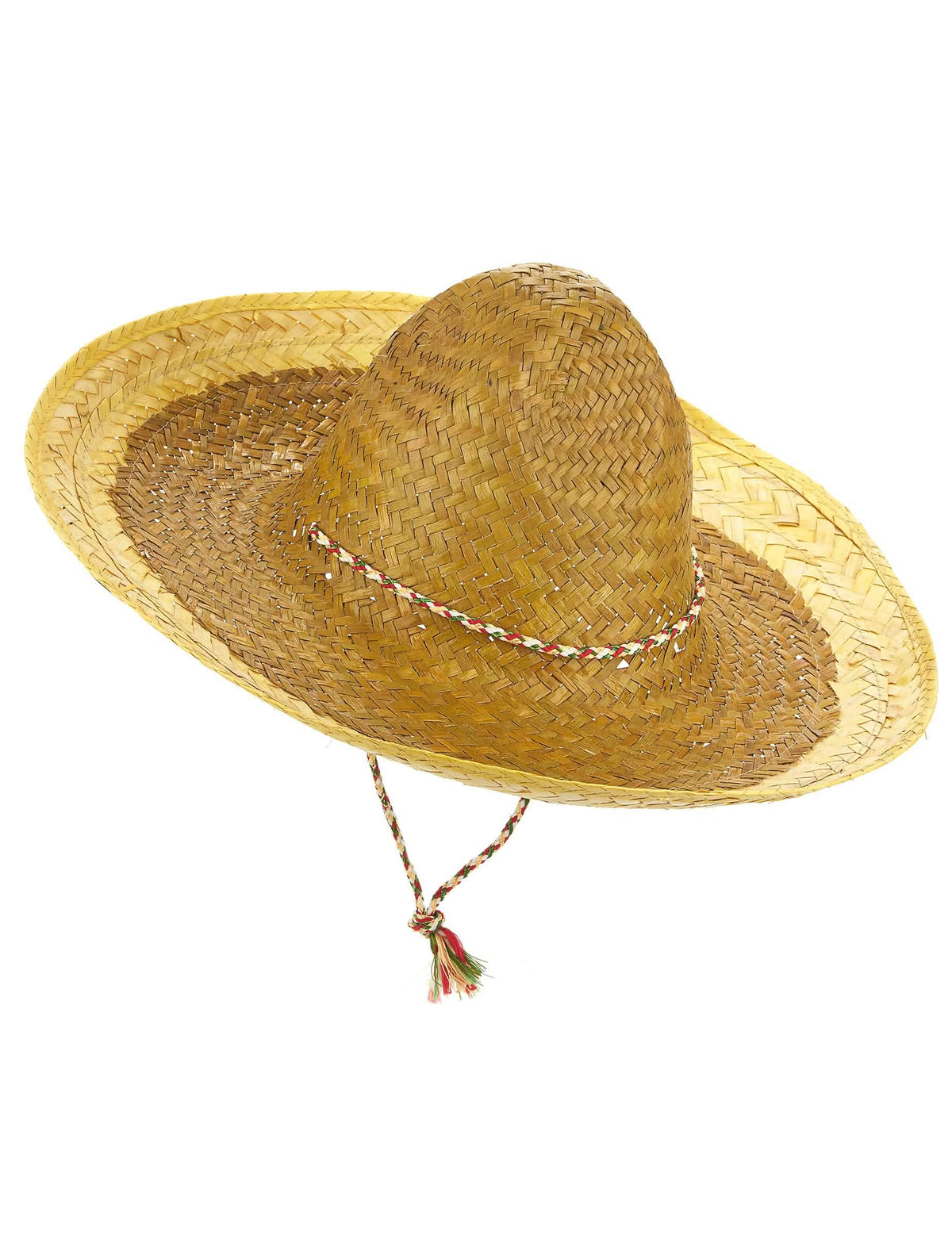 Oldalnézetű sárga felnőtt mexikói sombrero