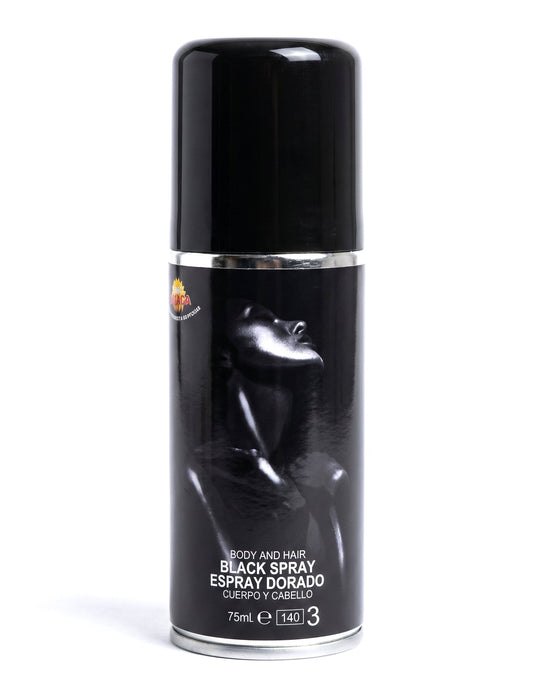 Fekete csillogó test spray 75 ml