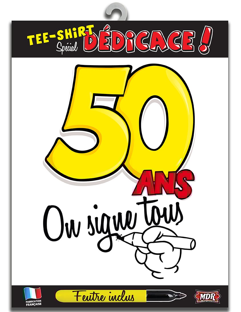 50 éves korú póló