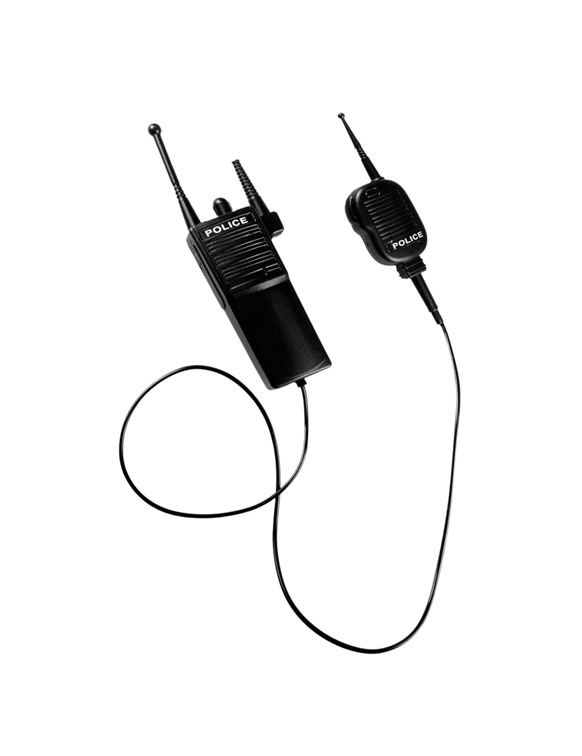 Részlet a gyermek rendőr walkie-talkie vezetékes mikrofonjáról