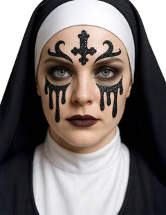 Halloween csillámló smink