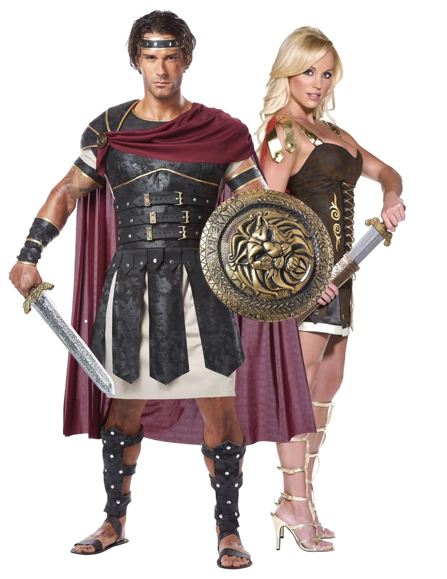 Felnőtt római gladiátor páros jelmez