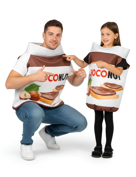 felnőtt és gyermek choconut páros jelmez