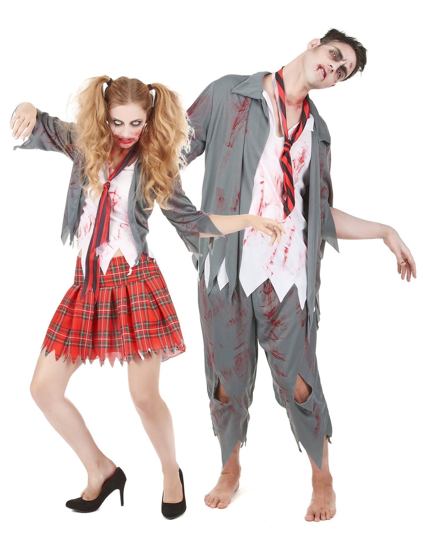 Zombi pár Halloween jelmez