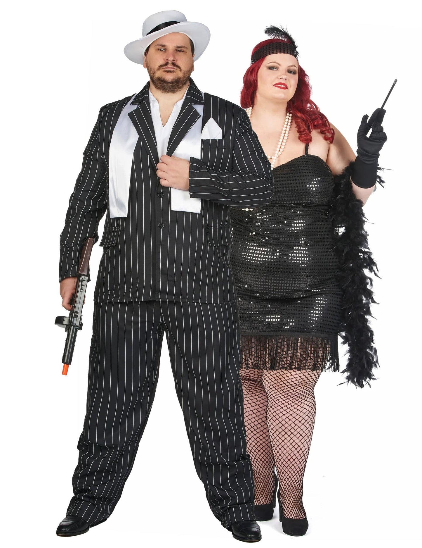 Déguisement de couple grande taille charleston adulte