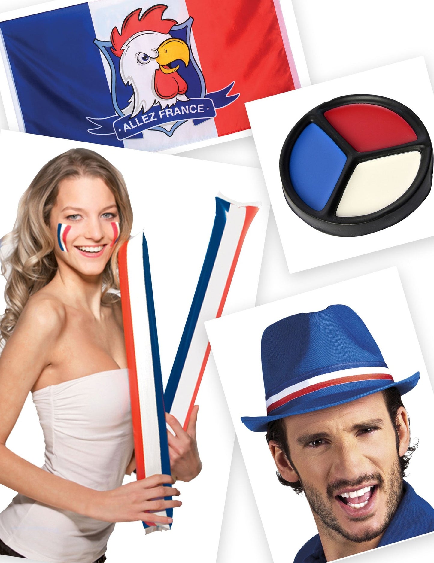 kék-fehér-piros szurkolói kit