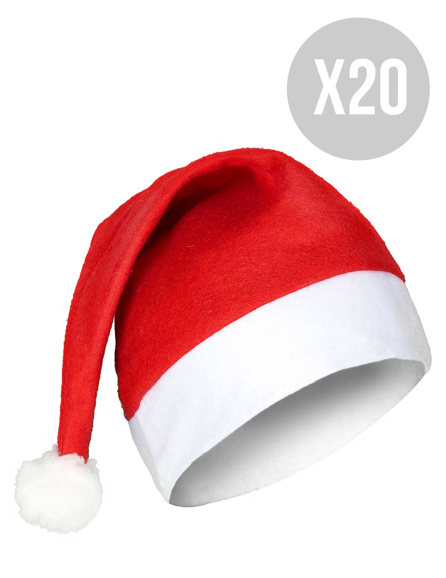 20 db standard felnőtt karácsonyi sapka csomagban