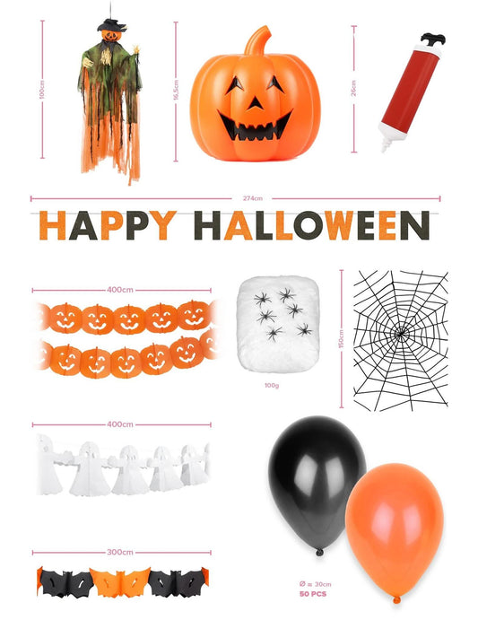 Halloween költségvetési dekorációs készlet