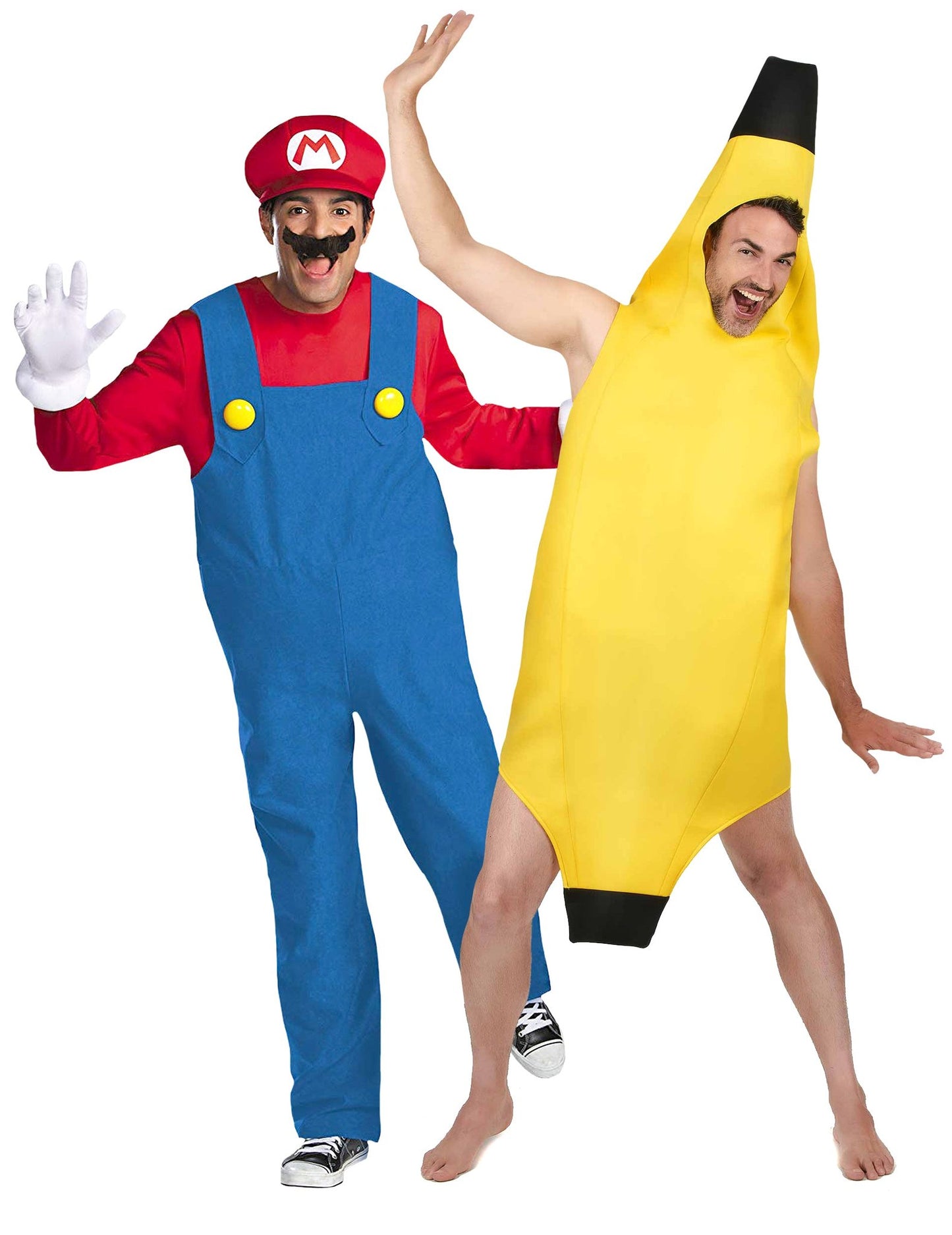 Déguisement de couple Mario™ et banane adulte
