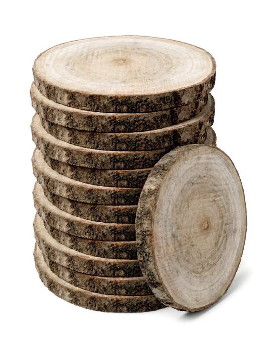 12 természetes fa rönk 13–17 cm