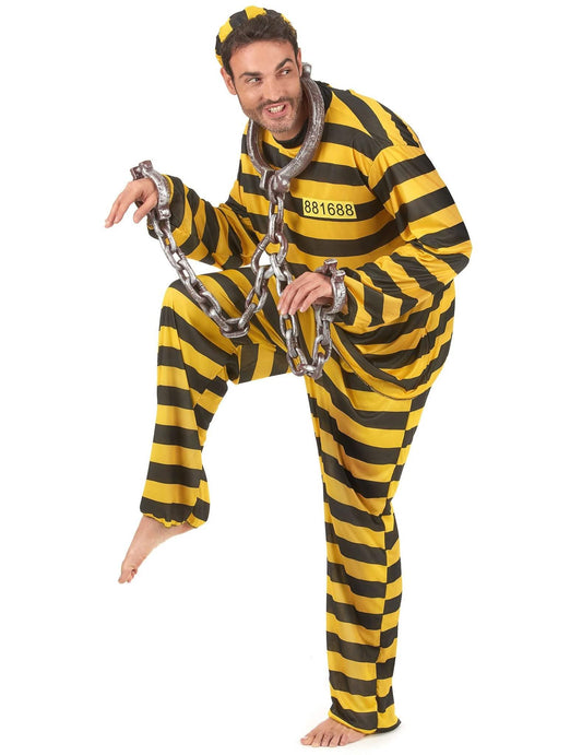 Sárga felnőtt rabpár jelmez