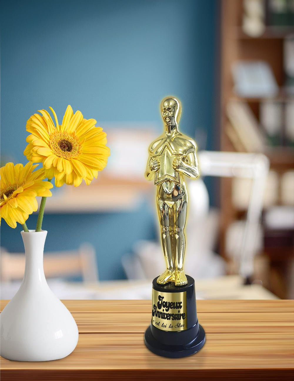 Mise en situation du trophée de star 1 ans de plus