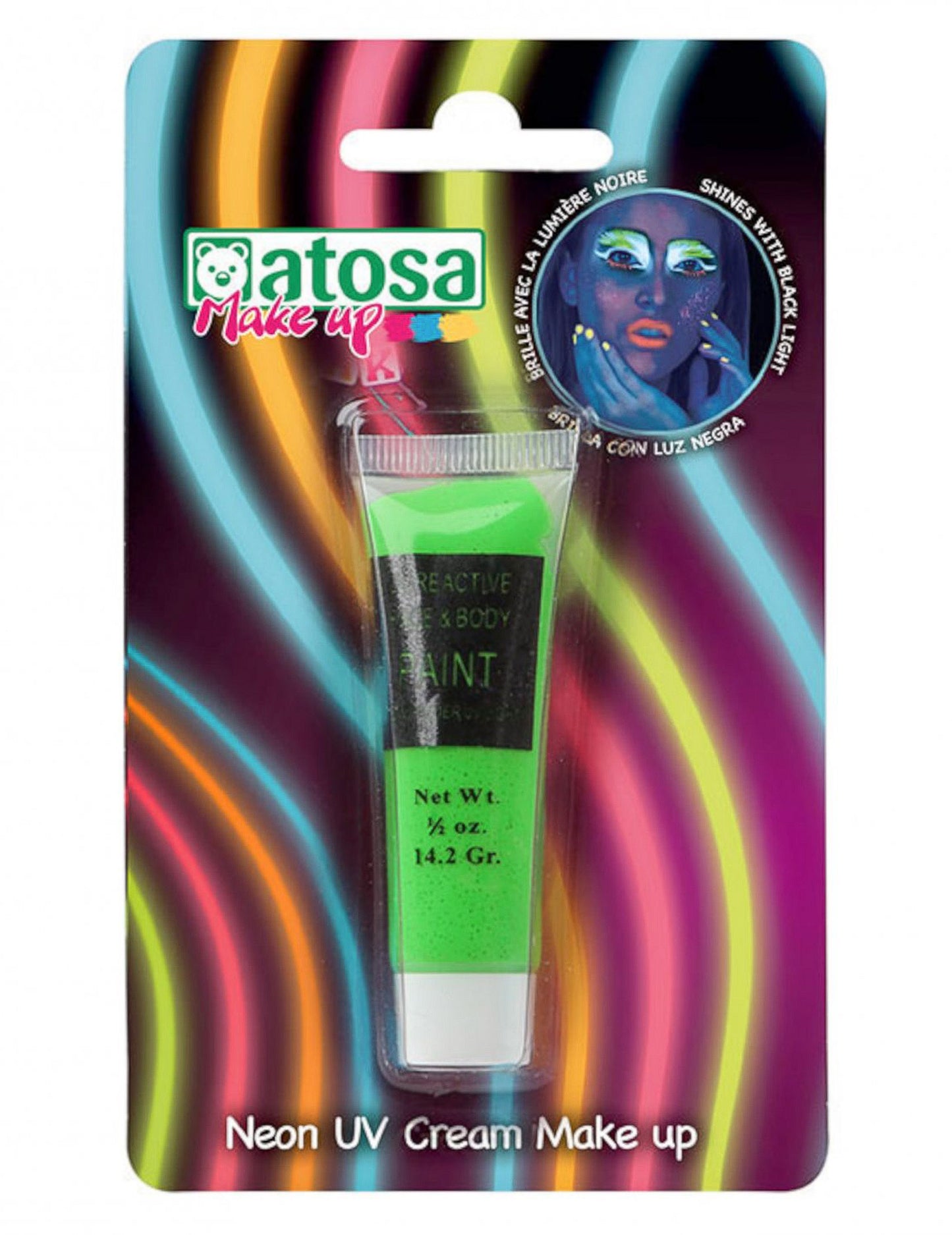 UV zöld neon sminkcső