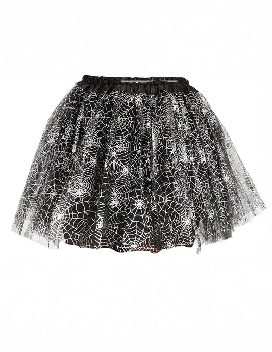 Vue de face du tutu toiles d'araignées pour fille