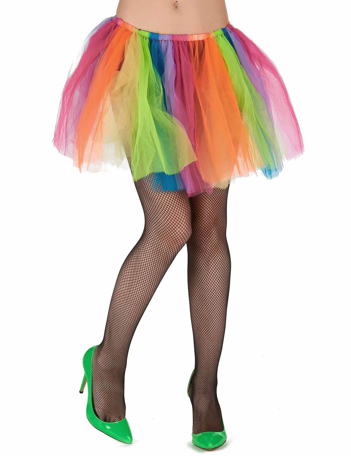 Sokszínű tüll tutu felnőttnek, szivárványos
